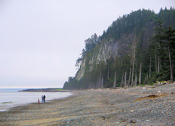 Beachcombing at Agate Beach, Naikoon Provincial park