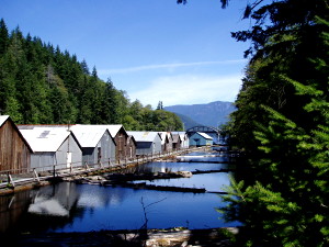 Boat Houses on Powell Lake