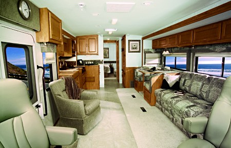 Interior of Sunova Motorhome